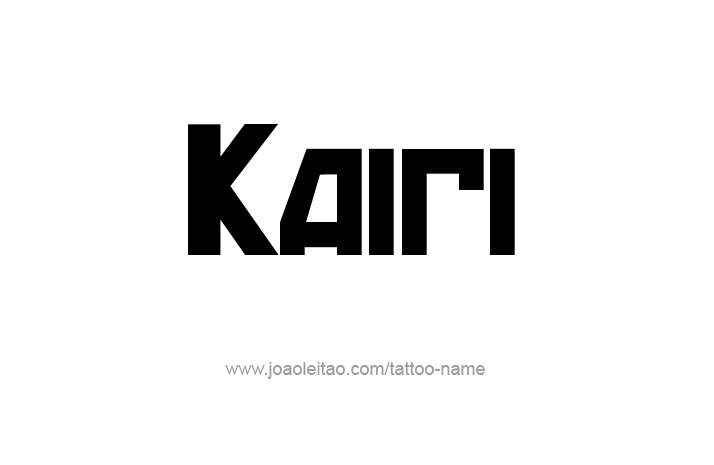 Tattoo Design Name Kairi   