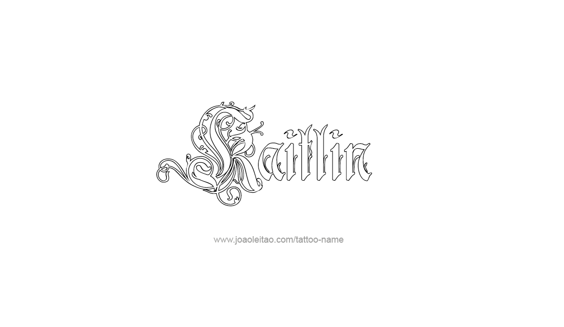 Tattoo Design Name Kaitlin   