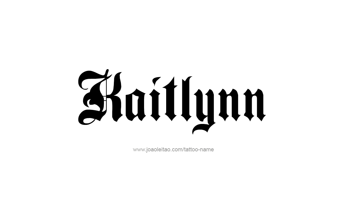 Tattoo Design Name Kaitlynn   