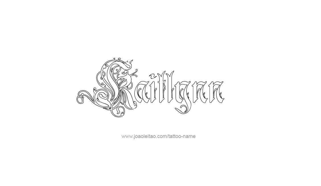 Tattoo Design Name Kaitlynn   