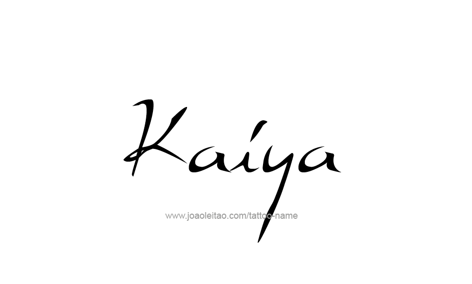 Tattoo Design Name Kaiya   