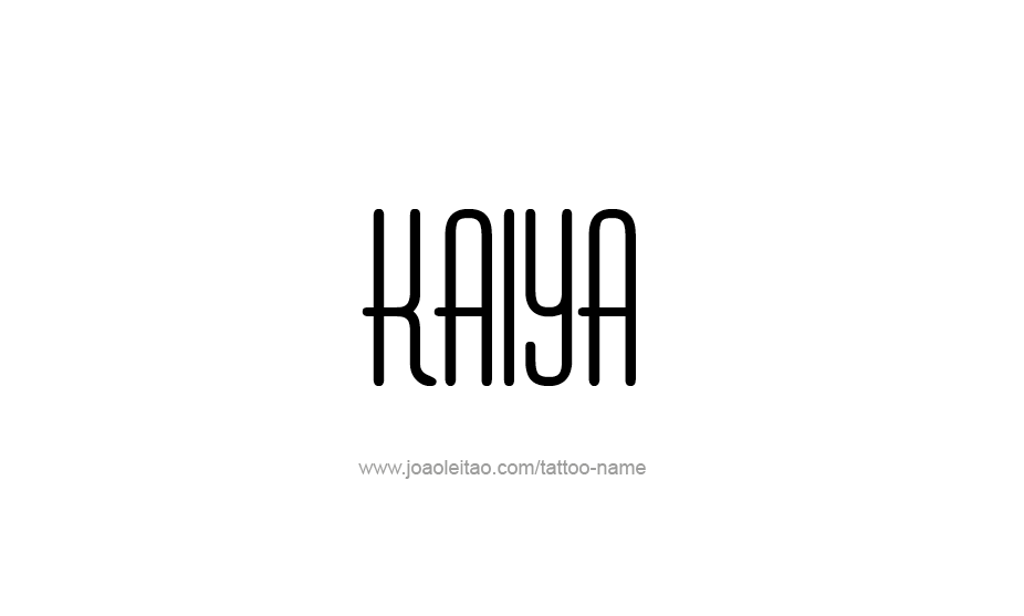 Tattoo Design Name Kaiya   