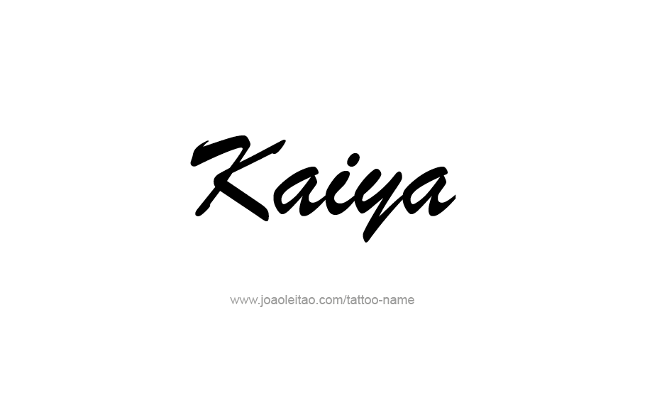 Tattoo Design Name Kaiya   