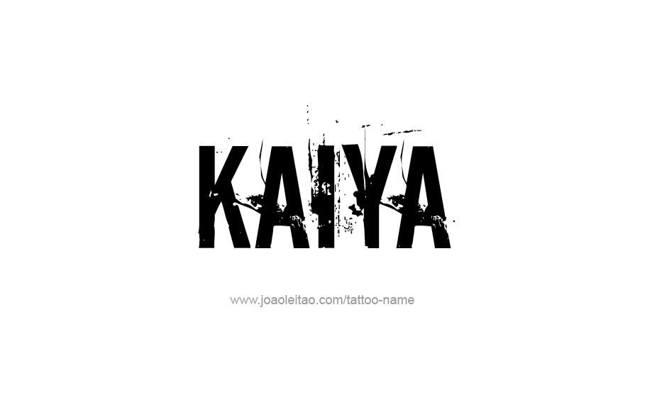 Tattoo Design Name Kaiya   