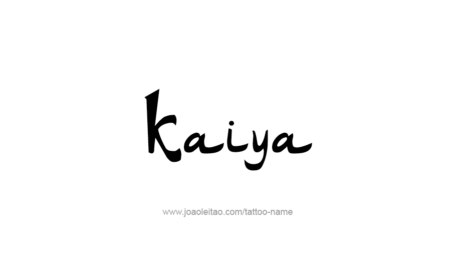 Tattoo Design Name Kaiya   