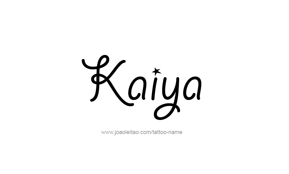 Tattoo Design Name Kaiya   