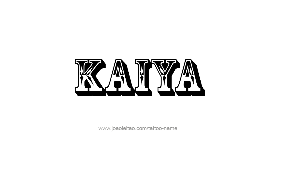 Tattoo Design Name Kaiya   