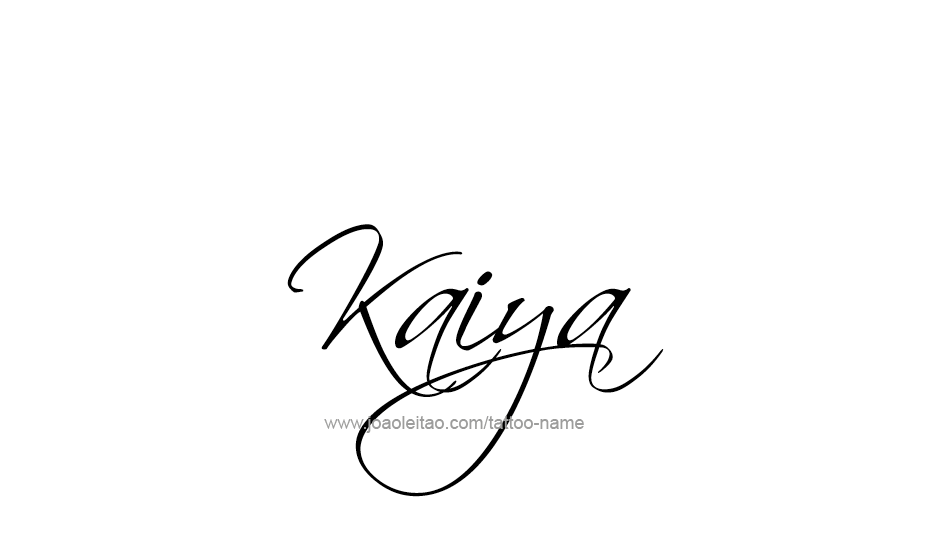 Tattoo Design Name Kaiya   