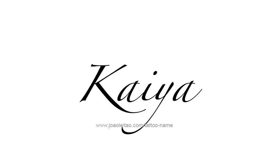 Tattoo Design Name Kaiya   