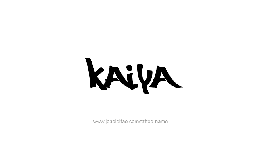 Tattoo Design Name Kaiya   