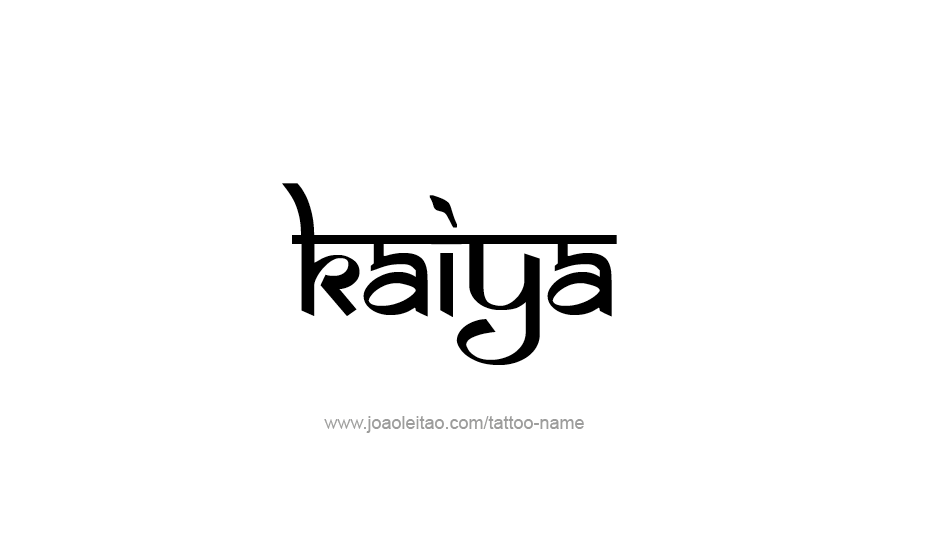 Tattoo Design Name Kaiya   