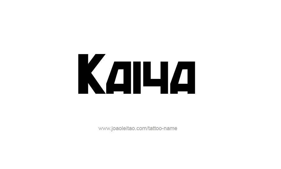 Tattoo Design Name Kaiya   