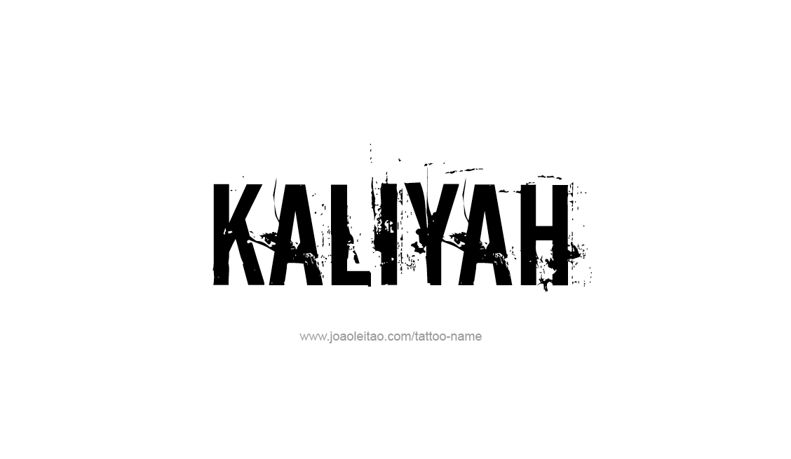 Tattoo Design Name Kaliyah   