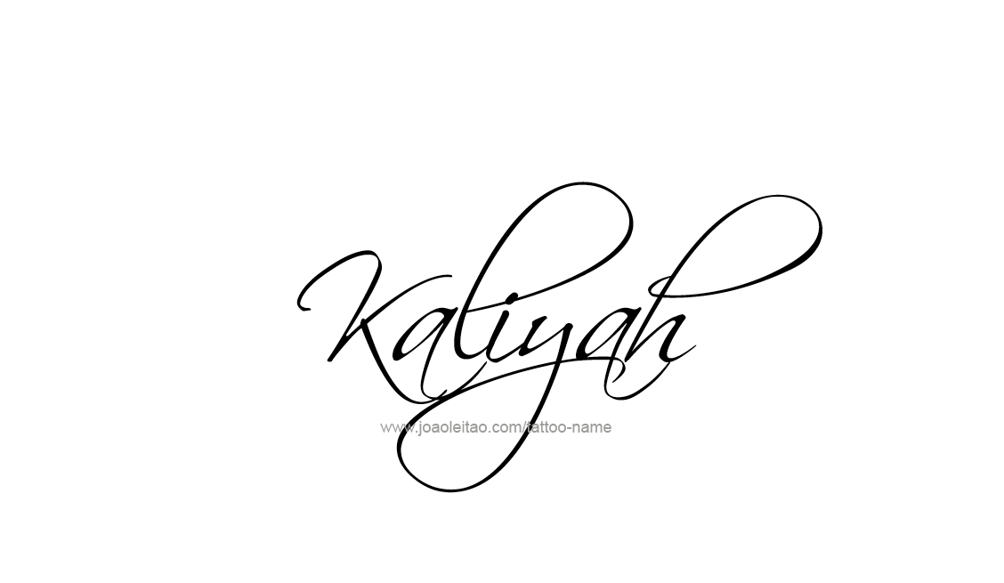 Tattoo Design Name Kaliyah   