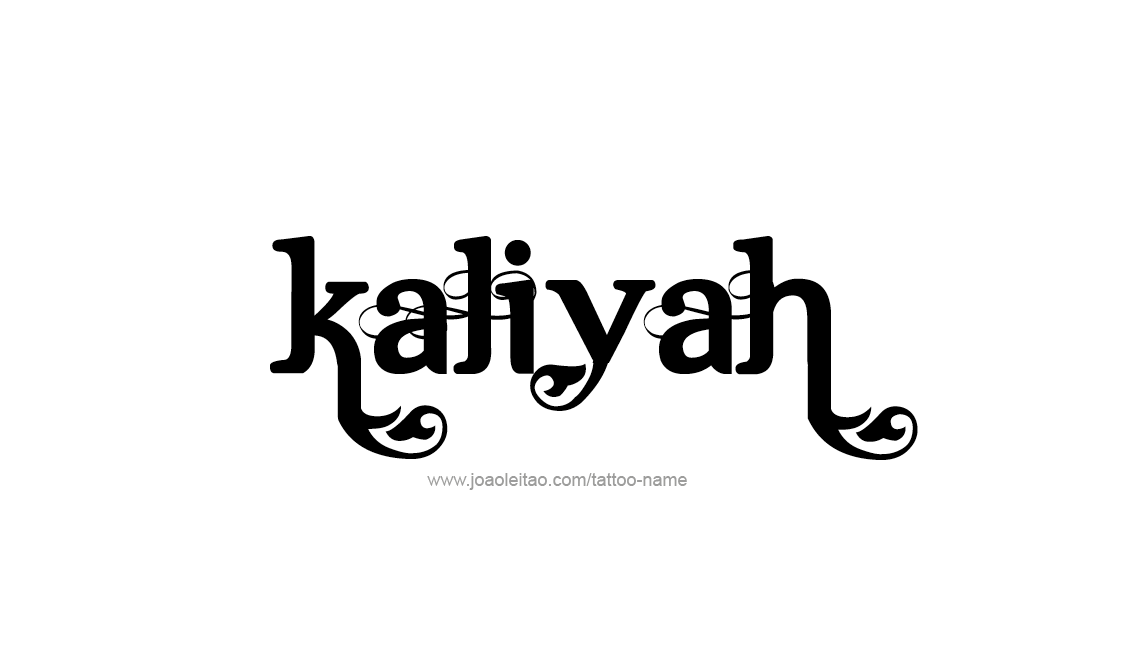 Tattoo Design Name Kaliyah   