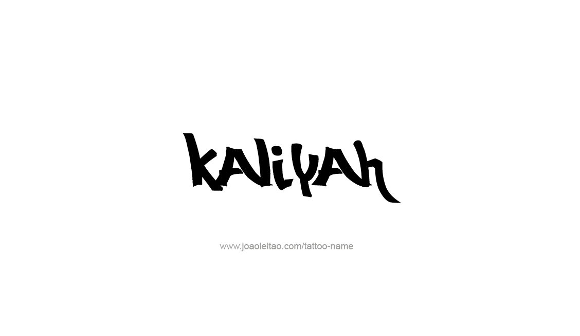 Tattoo Design Name Kaliyah   