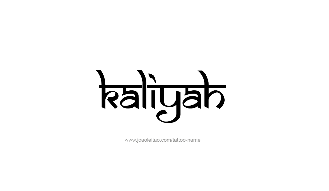 Tattoo Design Name Kaliyah   