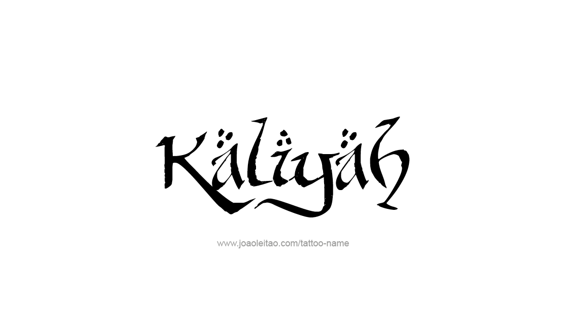 Tattoo Design Name Kaliyah   