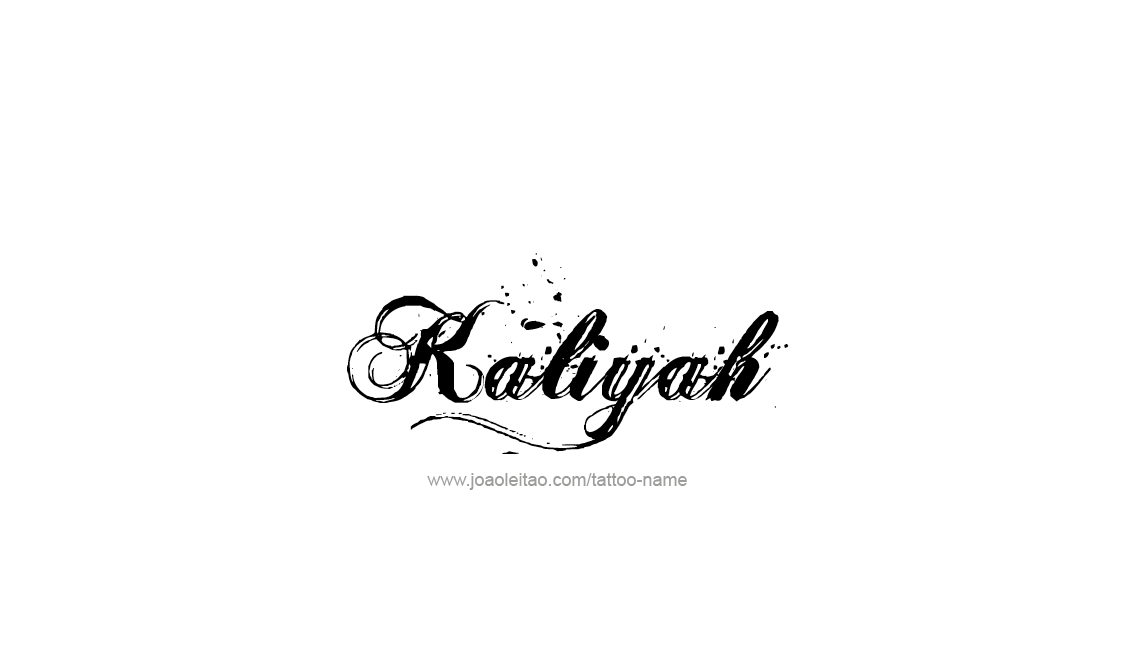 Tattoo Design Name Kaliyah   