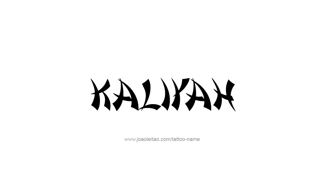 Tattoo Design Name Kaliyah   