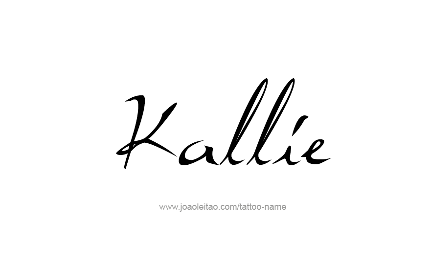 Tattoo Design Name Kallie   