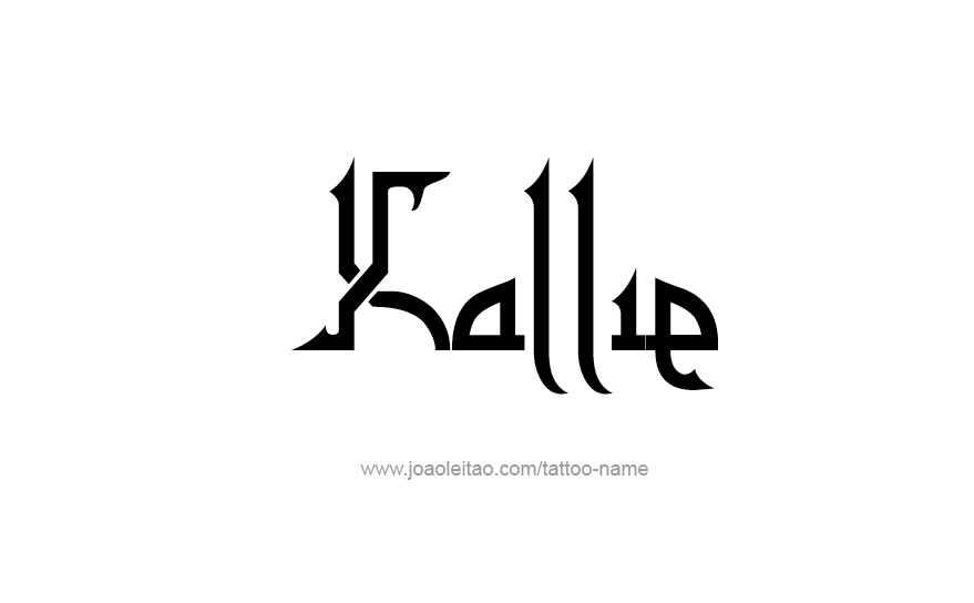 Tattoo Design Name Kallie   