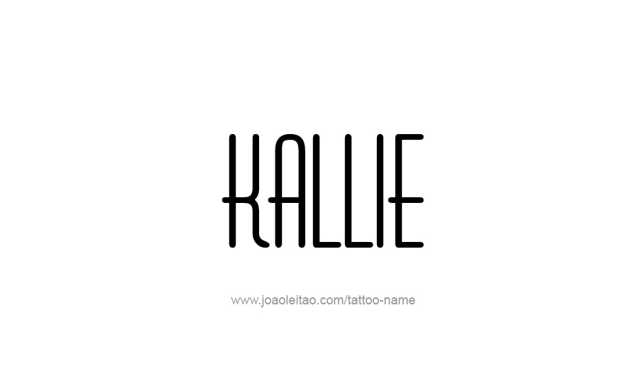 Tattoo Design Name Kallie   