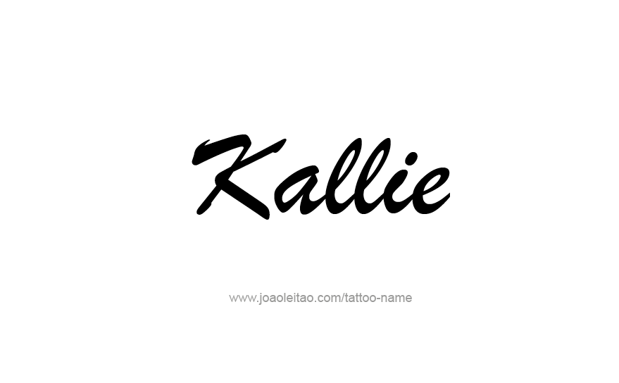 Tattoo Design Name Kallie   