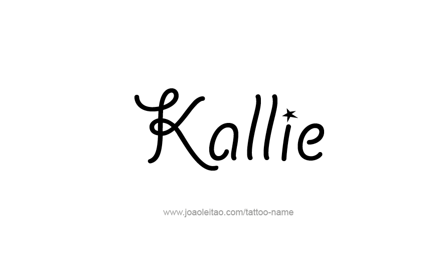 Tattoo Design Name Kallie   