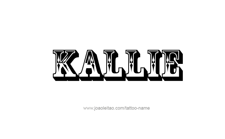 Tattoo Design Name Kallie   