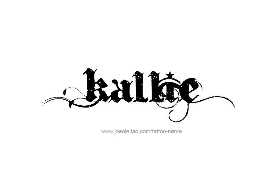 Tattoo Design Name Kallie   