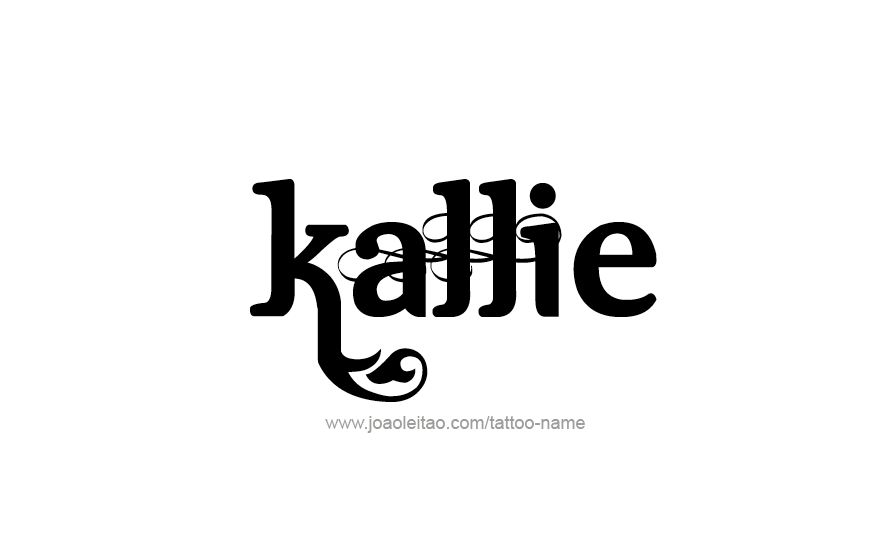 Tattoo Design Name Kallie   