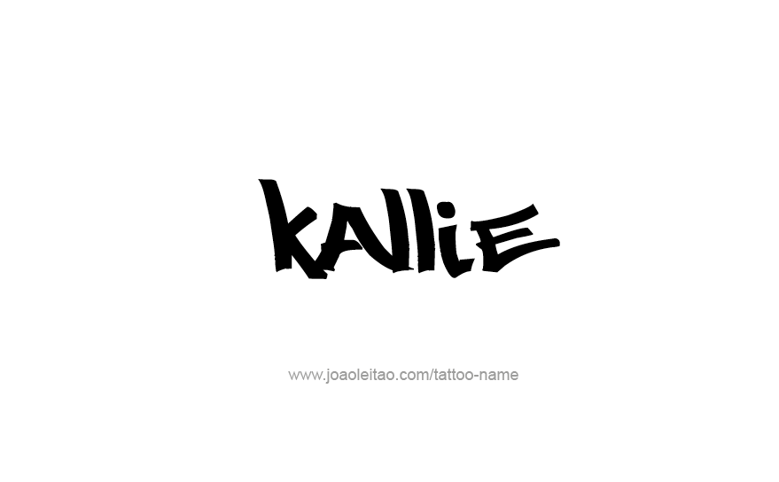 Tattoo Design Name Kallie   