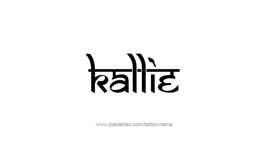 Tattoo Design Name Kallie   