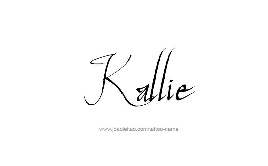 Tattoo Design Name Kallie   