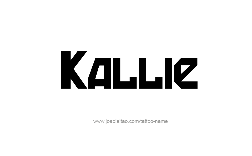 Tattoo Design Name Kallie   