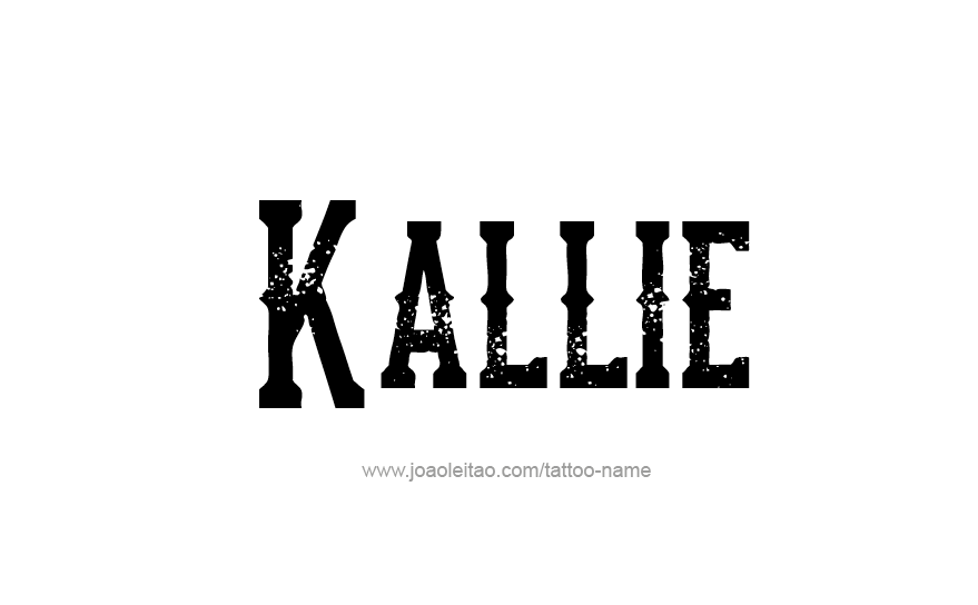 Tattoo Design Name Kallie   