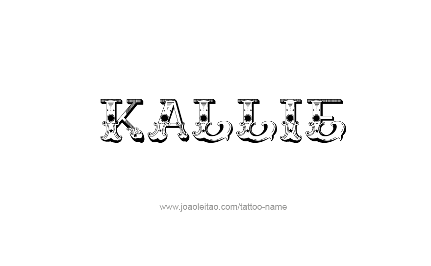 Tattoo Design Name Kallie   