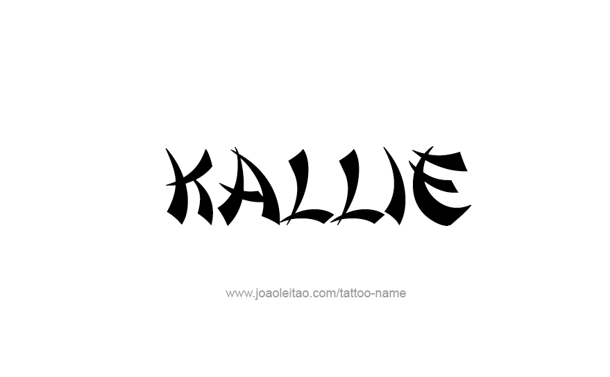 Tattoo Design Name Kallie   