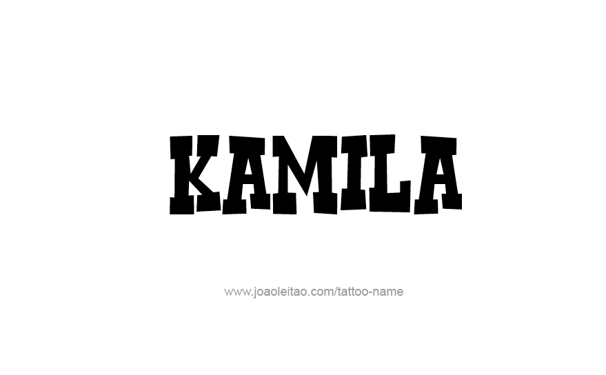 Tattoo Design Name Kamila   