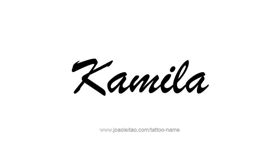 Tattoo Design Name Kamila   