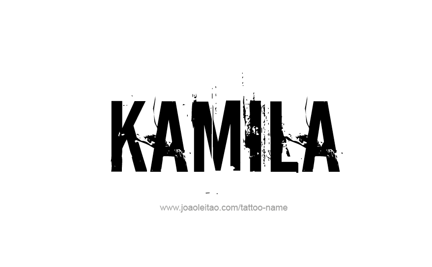 Tattoo Design Name Kamila   