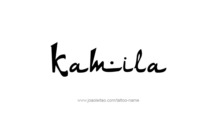 Tattoo Design Name Kamila   