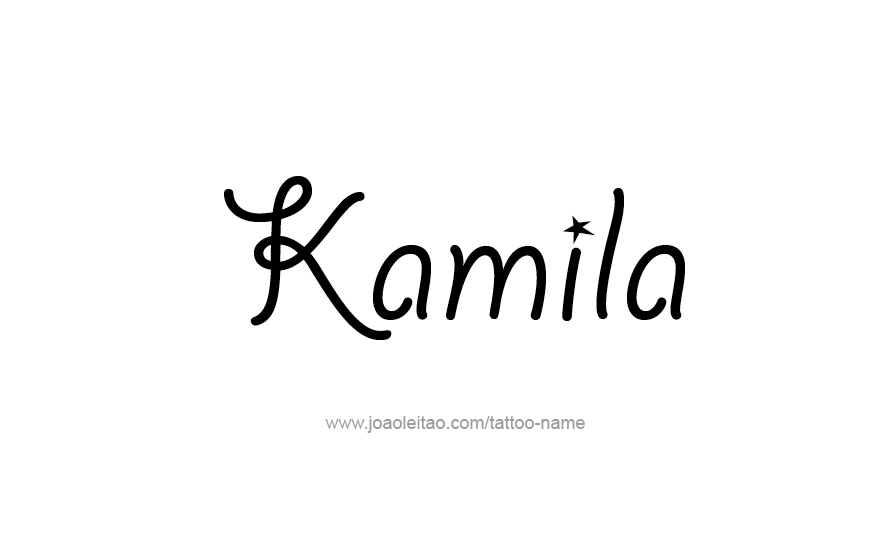 Tattoo Design Name Kamila   