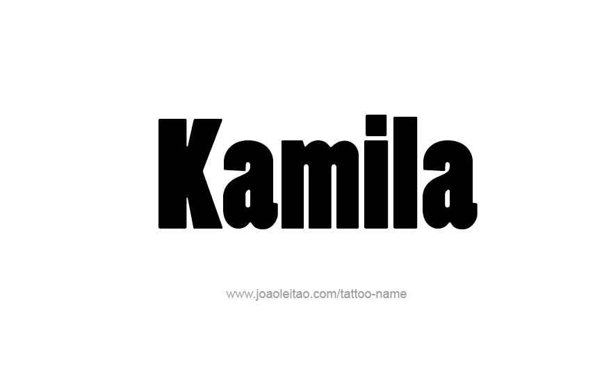 Tattoo Design Name Kamila   