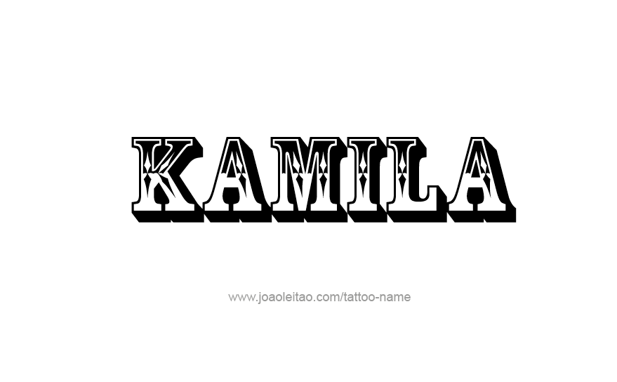 Tattoo Design Name Kamila   