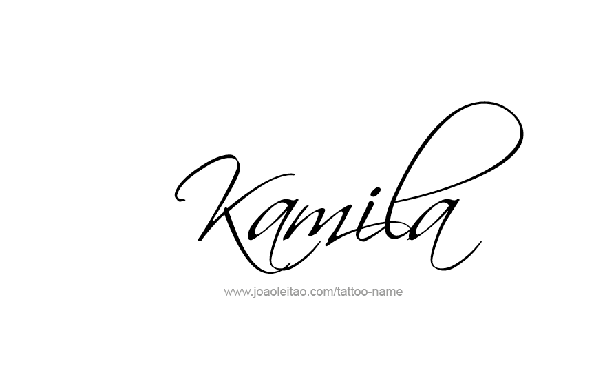 Tattoo Design Name Kamila   