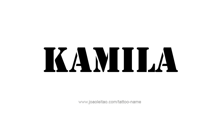 Tattoo Design Name Kamila   