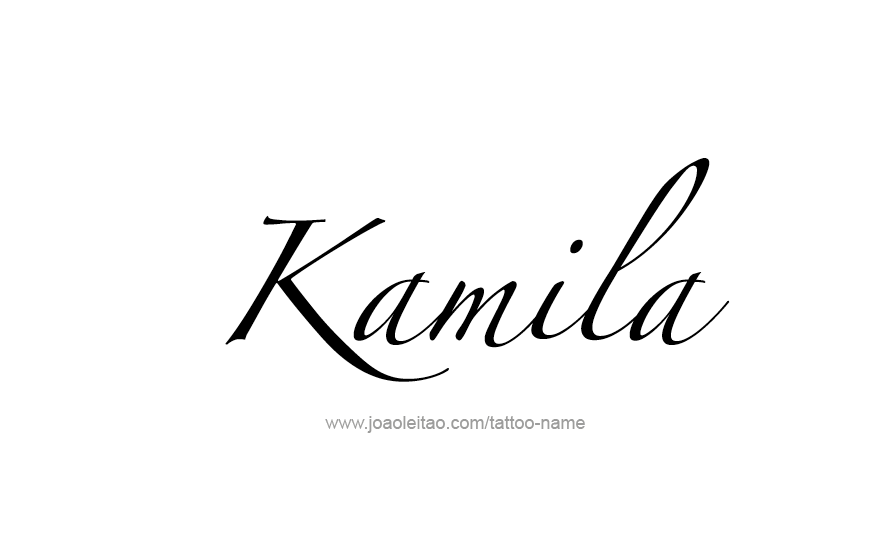 Tattoo Design Name Kamila   