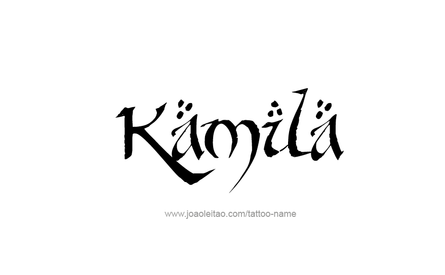 Tattoo Design Name Kamila   